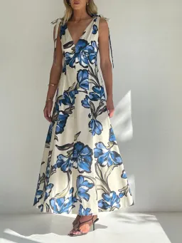 By Nicola Adeline Maxi Dress size 10 Wakiki Floral for rent on The Volte - image 1