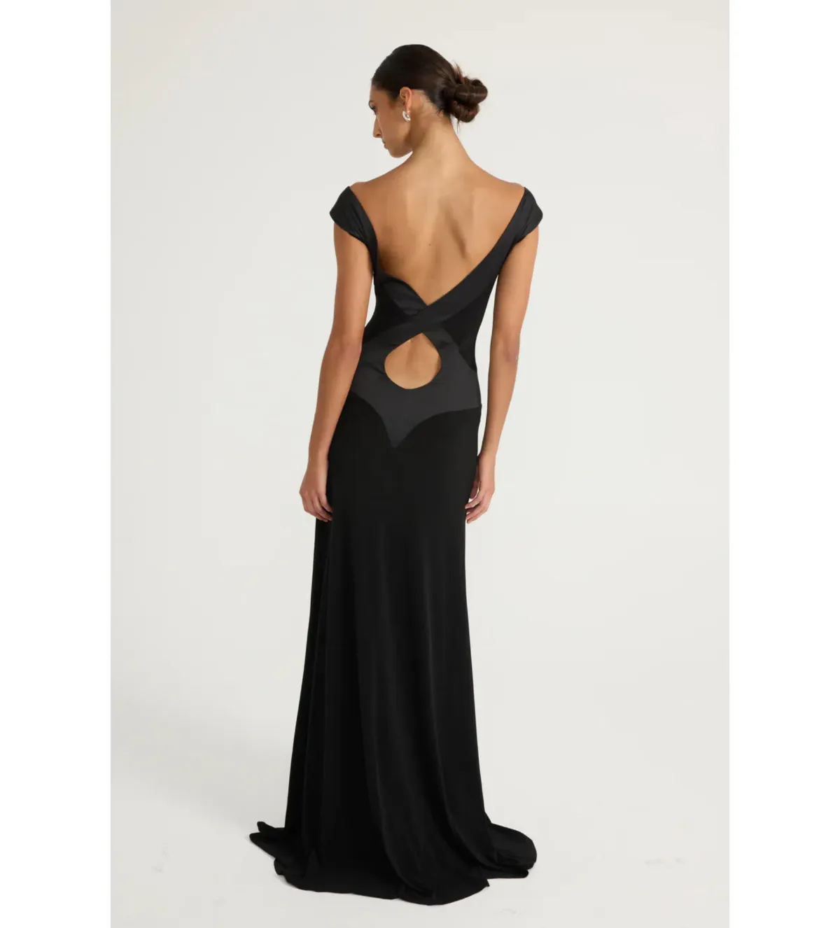 Ance Gria Octavia Gown in Black Size 8 - Image 3