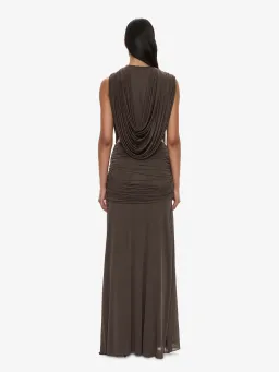 Christopher Esber Ripple Drape Gown Husk Size 6 for rent on The Volte - image 4