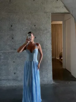Fenity Gaia Dress in Blue Size XS  for rent on The Volte - image 4