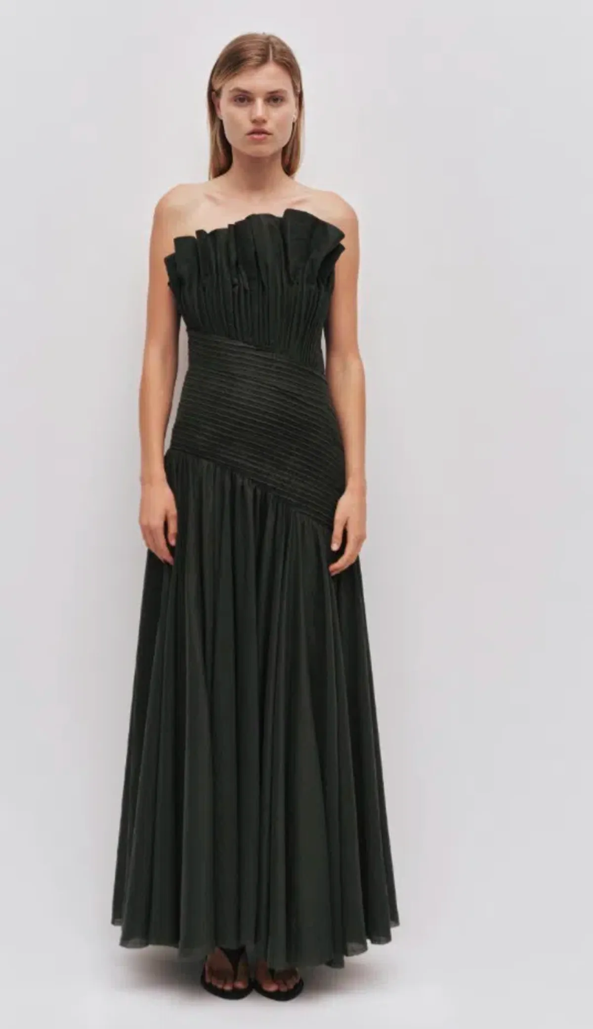 AJE Aquiline Gown Hunter Green 8 - Image 1