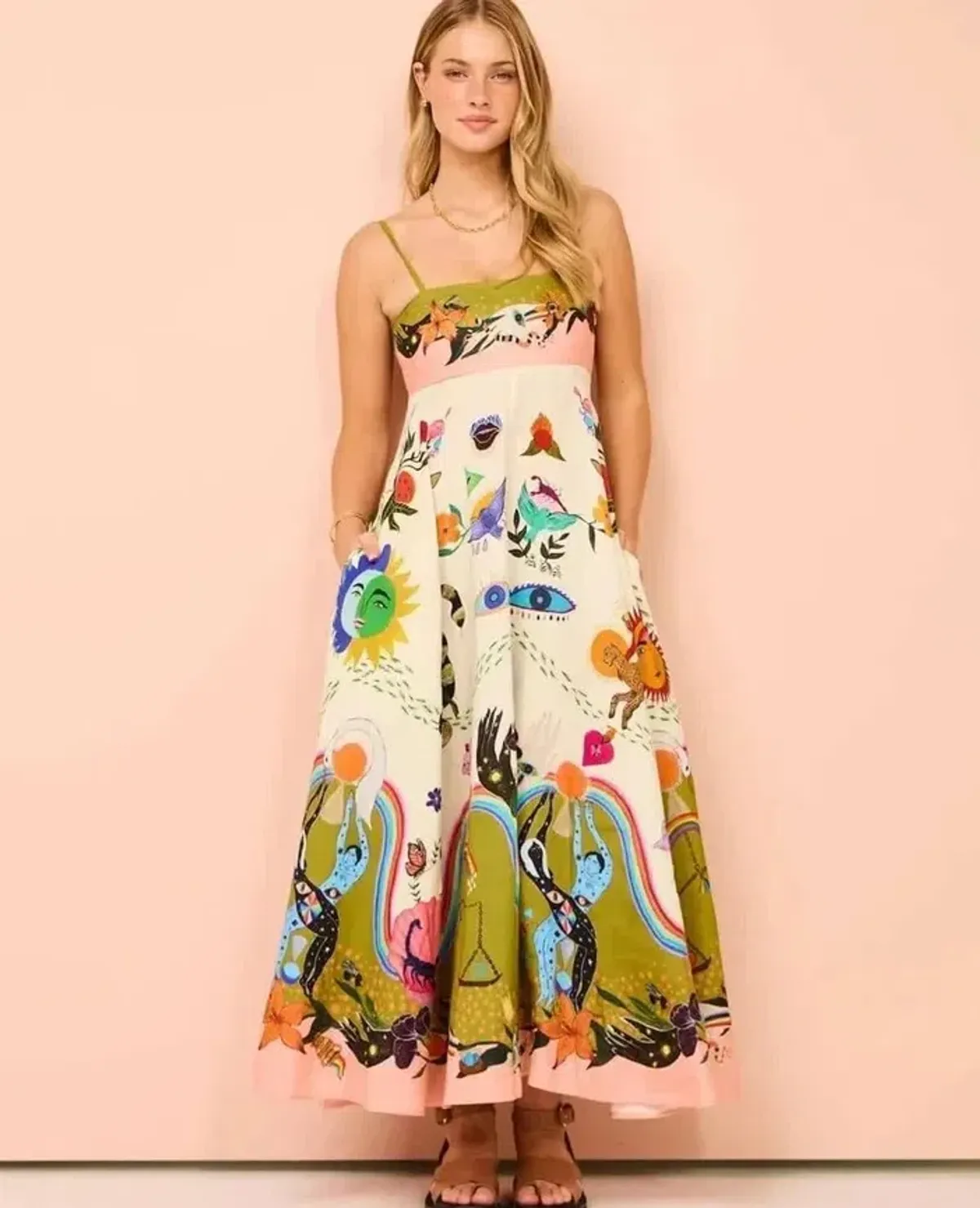 Alemais Evergreen Sundress Size 12 - Image 2
