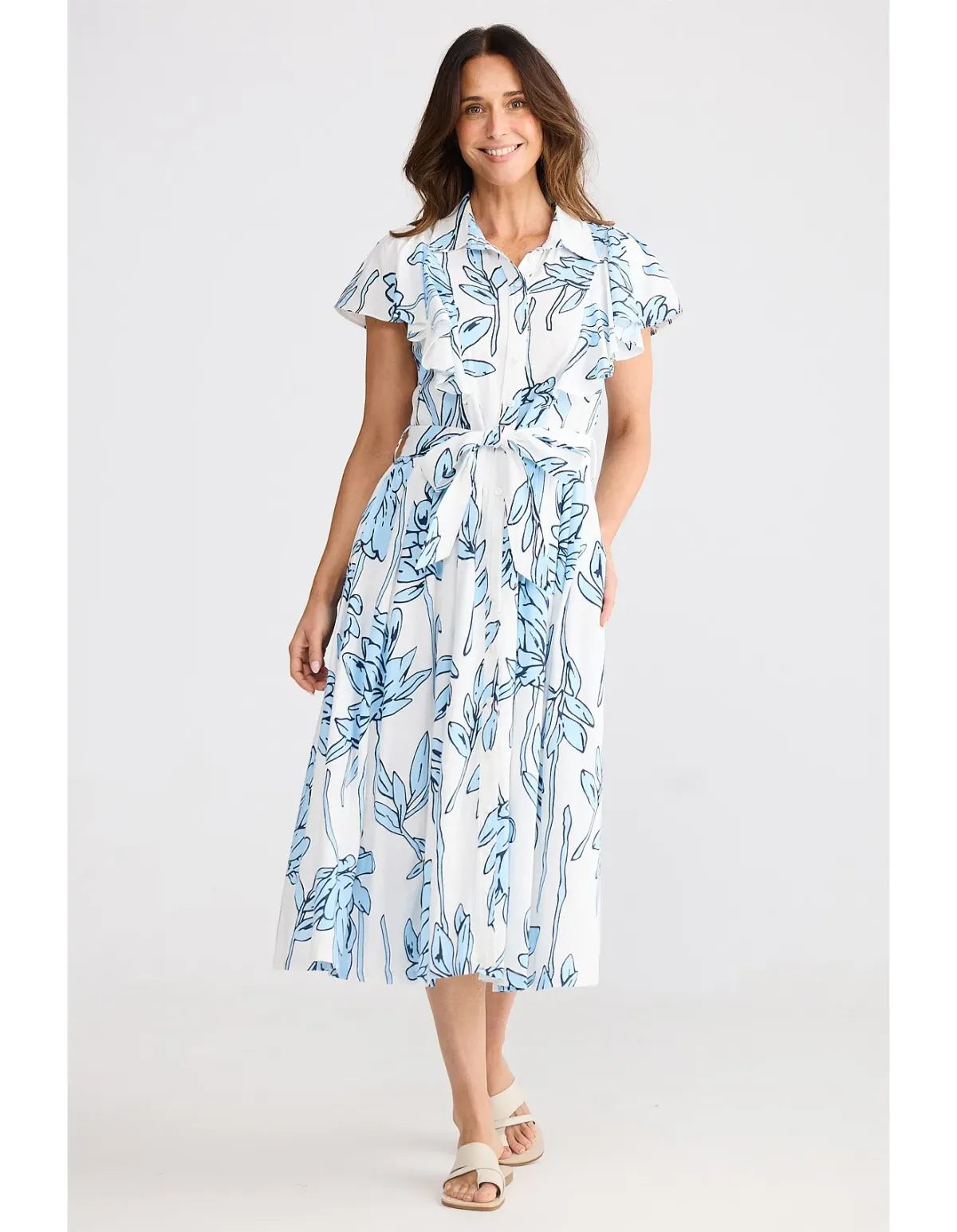 Brave + True Marigold Dress M Coastal Bloom - Image 1