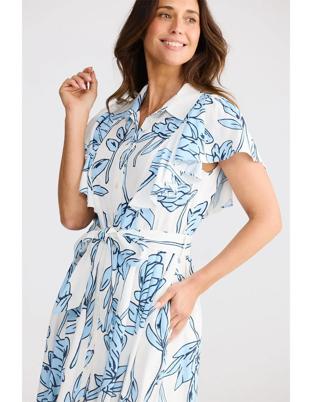Brave + True Marigold Dress M Coastal Bloom - Image 3