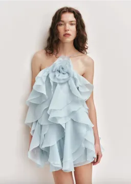 AJE Pandorea Layered Mini Silver Blue size 6 for rent on The Volte - image 1