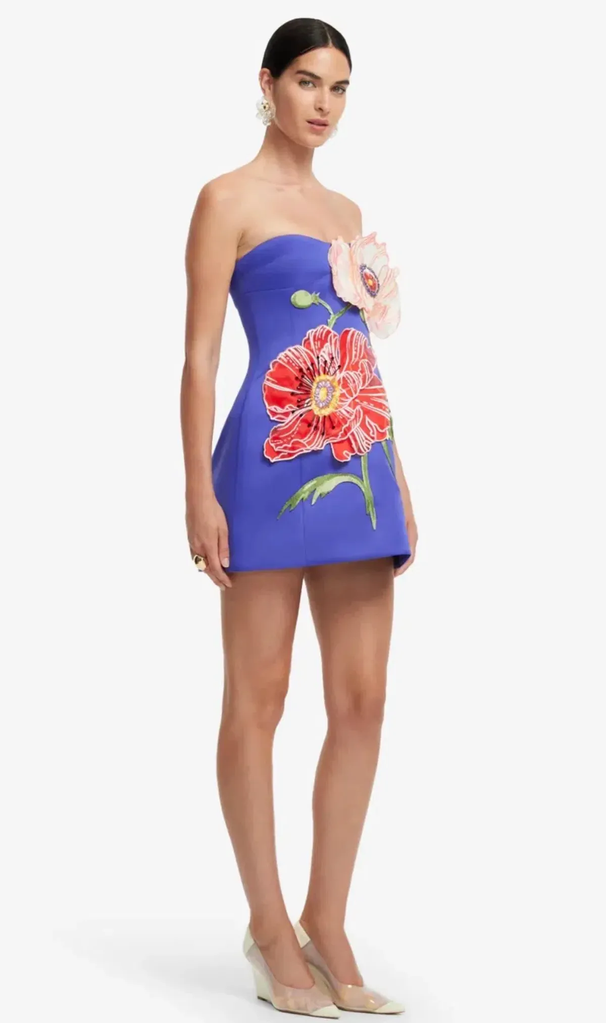 Leo Lin ROSARIO FLORAL MINI DRESS size 8 - Image 2
