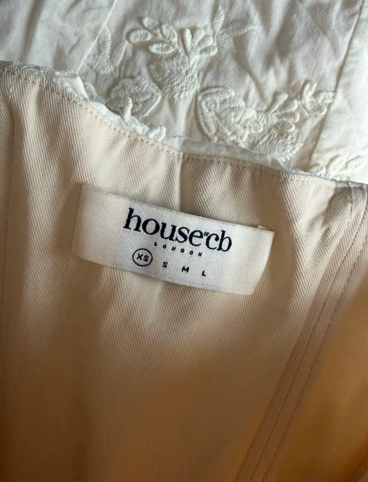 House of CB Embroidered Vintage Dress Size XS - Image 7