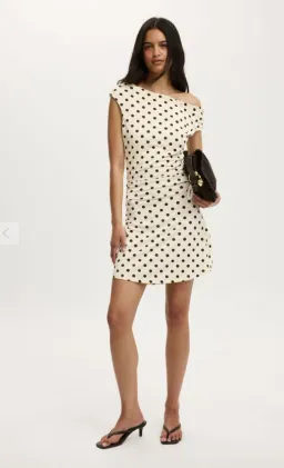 Sandy Asymmetrical Mini Dress for rent on The Volte - image 1