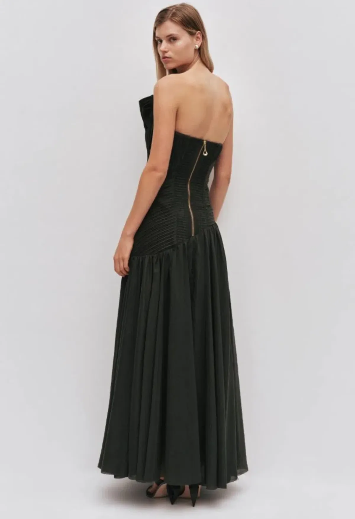 Aje Aquiline Maxi Dress in Hunter Green Size 16 - Image 5