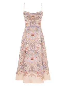 🌸💙 New ZIMMERMAN Rebellion Tuck Summer Midi Dress – Blue Floral – Size 10 AU (sz 1) 🌸 for rent on The Volte - image 5