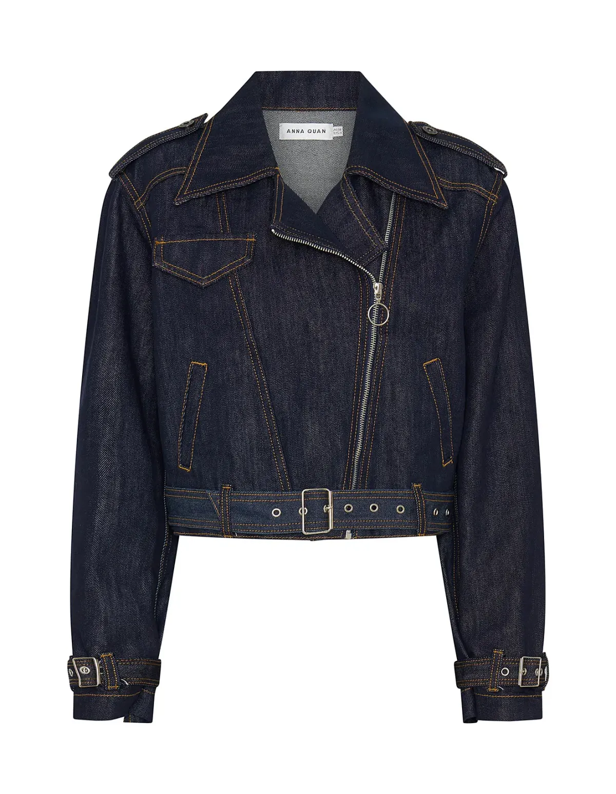 ANNA QUAN Phoenix Jacket Dark Indigo Denim Size 8 AU - Image 11