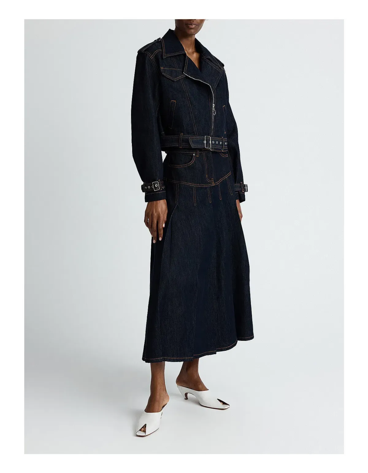 ANNA QUAN Phoenix Jacket Dark Indigo Denim Size 8 AU - Image 3