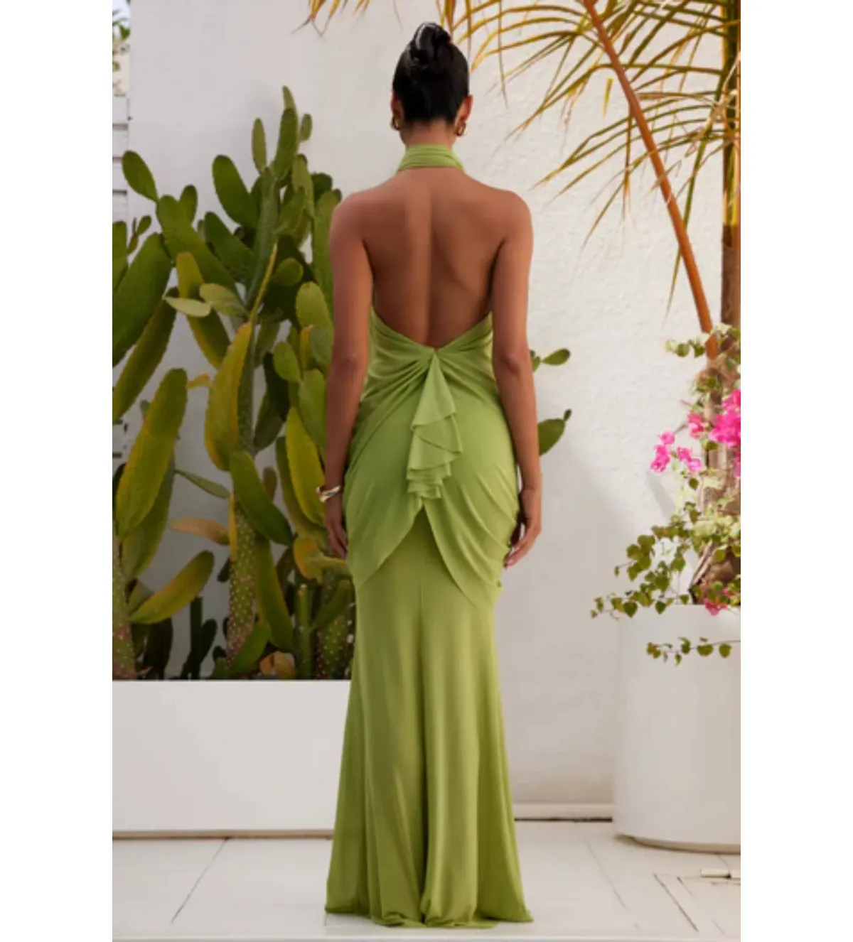Abyss by Abby Debut Maxi Dress in Green Size M/AU10 - Image 3