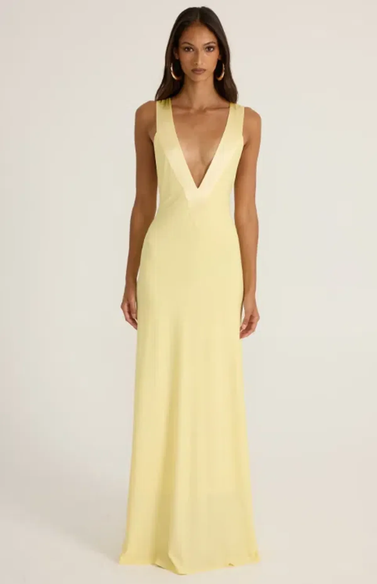 Ance Gria Rosa Gown Lemon Size 6 - Image 1