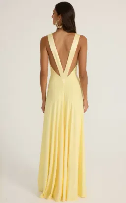Ance Gria Rosa Gown Lemon Size 8 for rent on The Volte - image 2