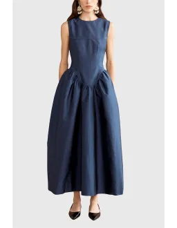 Lovaan Studios Wilma Midi Dress Size 12 Steel for rent on The Volte - image 1