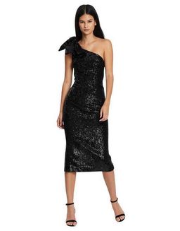 By Johnny Astrid Shine Tied-Up Midi black size 10 for rent on The Volte - image 1