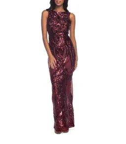 Pilgrim Dancing with Sequin Dress Burgundy Size 10 for rent on The Volte - image 1