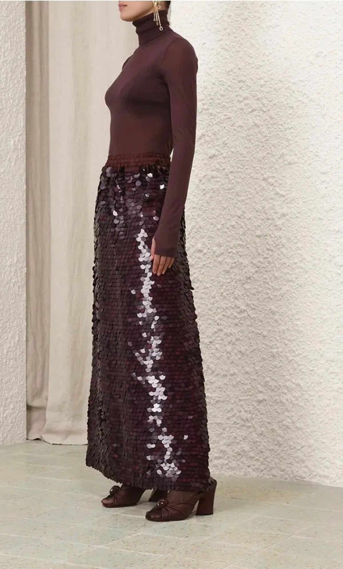 Zimmermann Eden Sequin Maxi Skirt Size OP /AUS 6 - Image 2