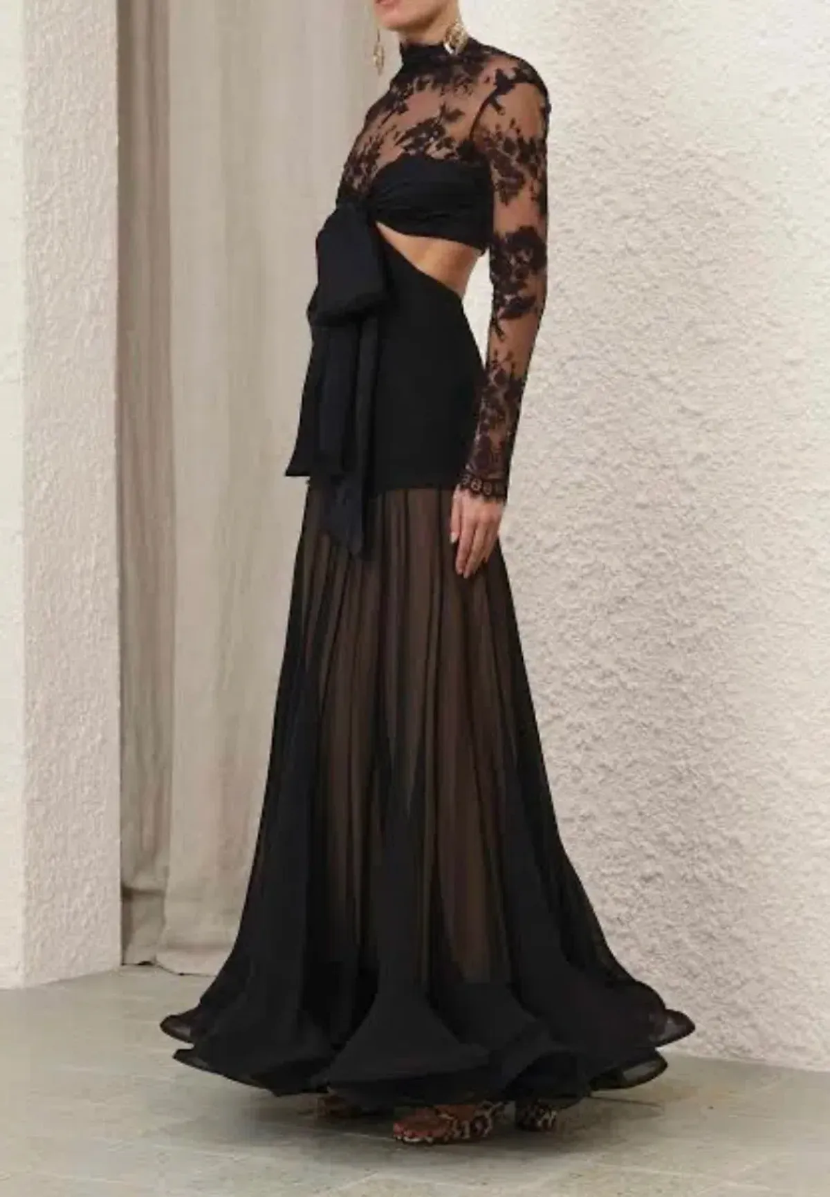 Zimmermann Illustration Flounce Gown Size 1/ AUS 10 - Image 2