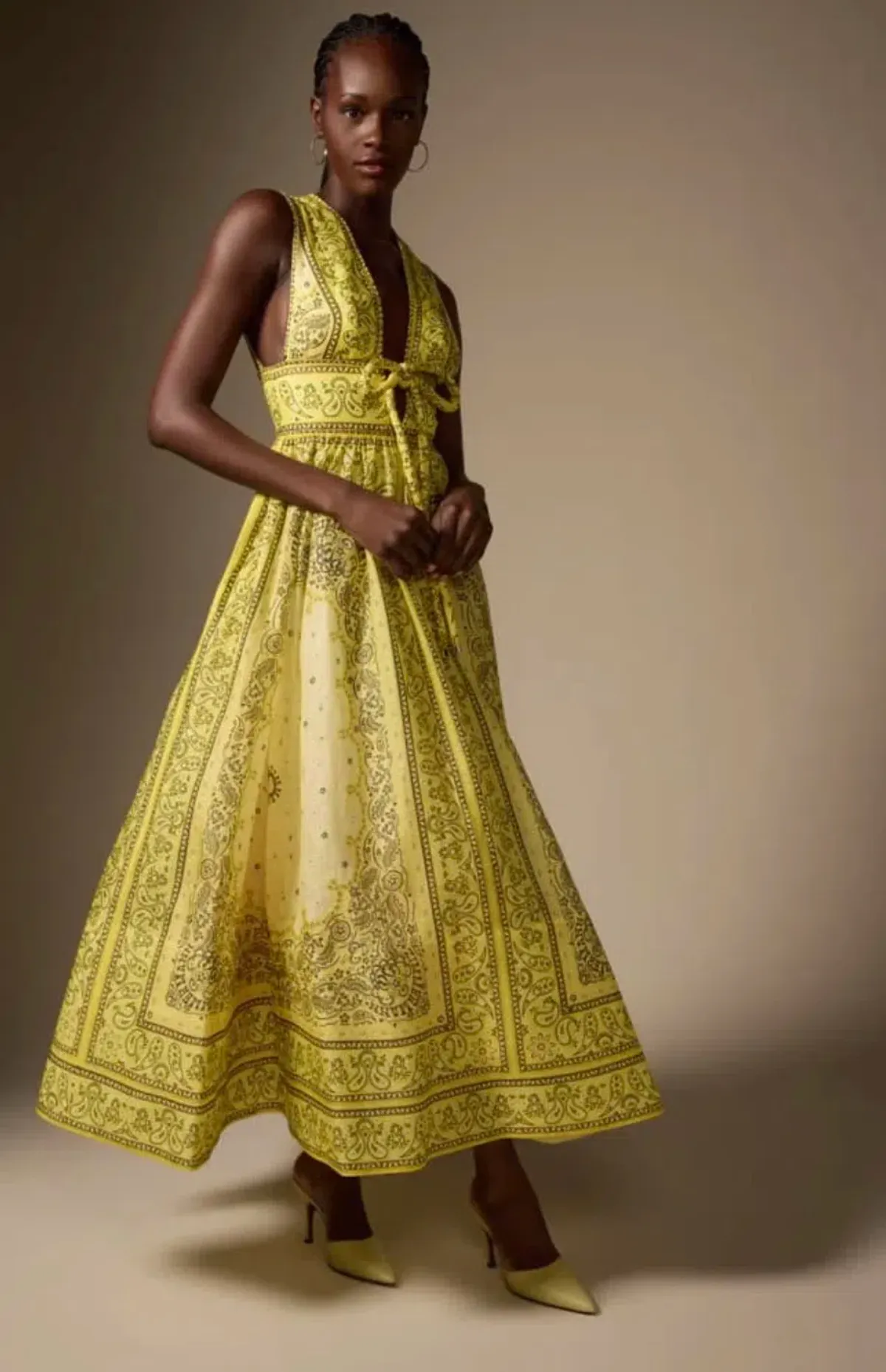 Zimmermann Matchmaker Bow Long Dress Size 0/ AUS 8 - Image 3