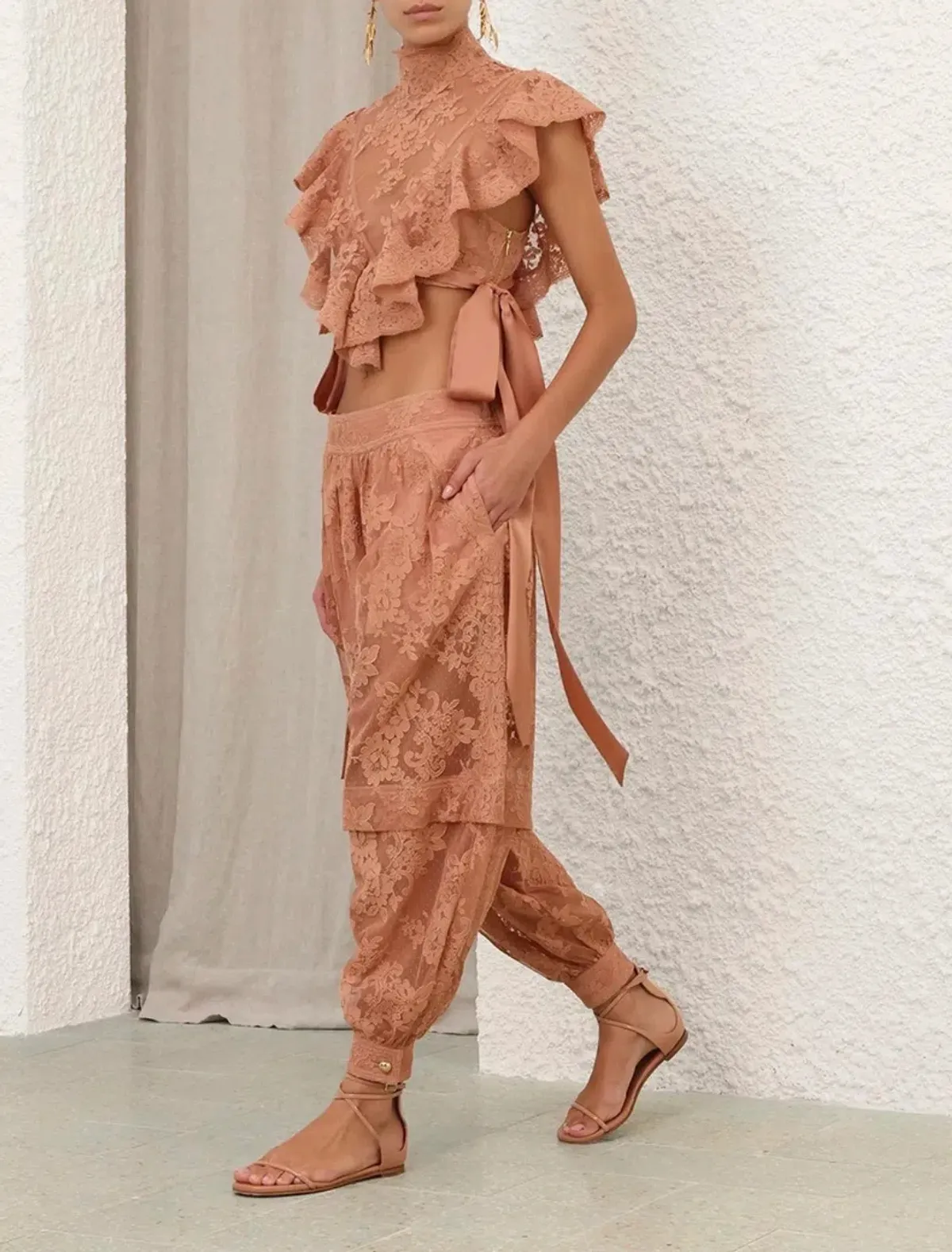 Zimmermann Luna Lace Harem Pants Size 1/ AUS 10 - Image 1