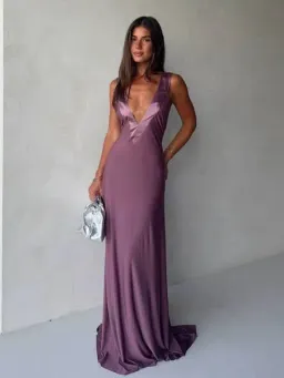Ance Gria Rosa Gown Mauve for rent on The Volte - image 1