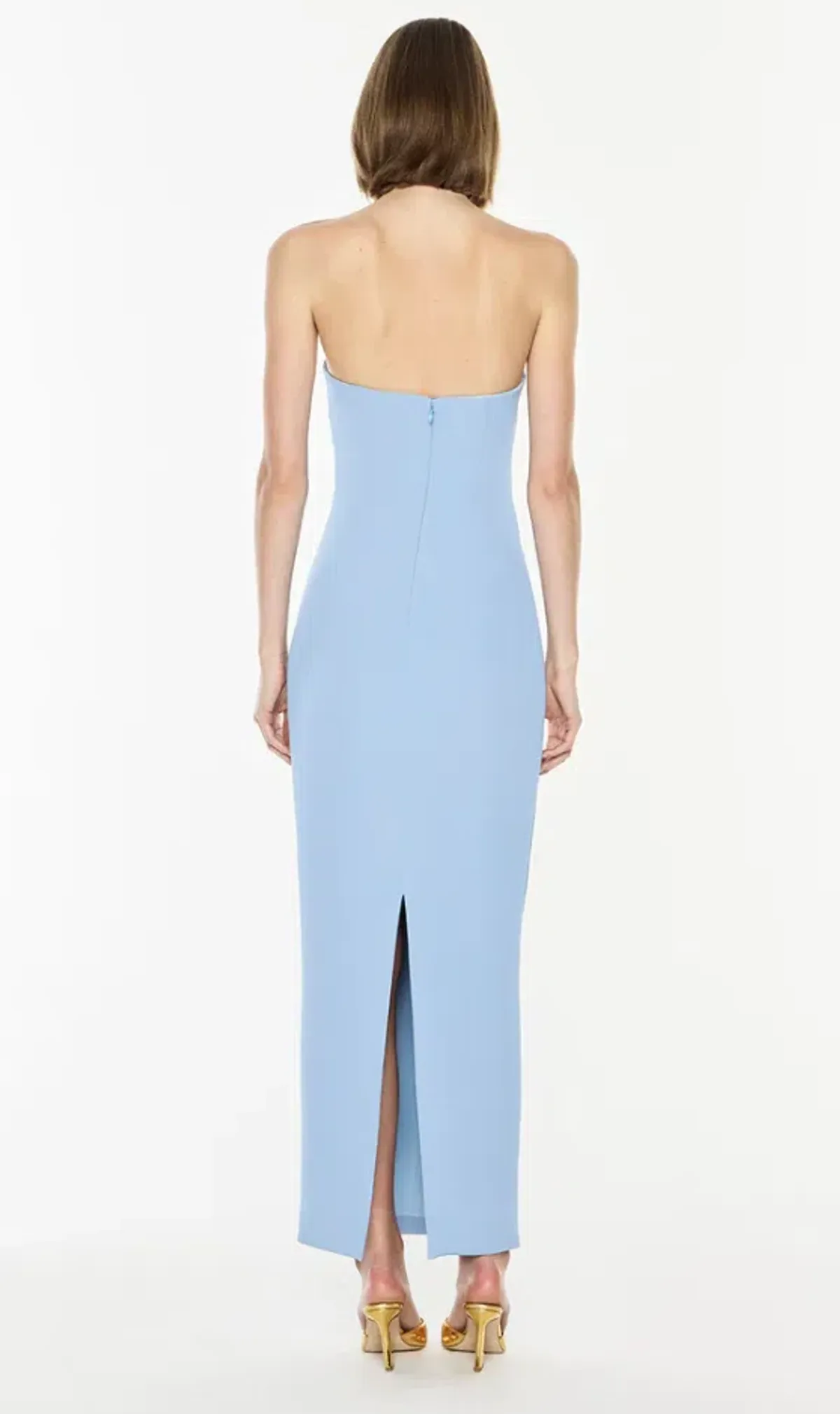 Manning Cartell Future Horizons Strapless Dress Sky Blue Size 10 - Image 2