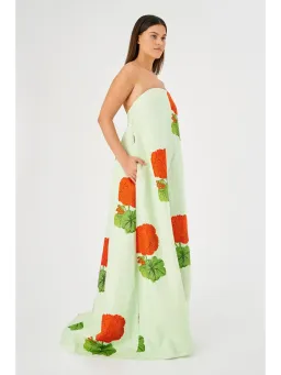 OROTON Posie Geranium Print Gown Size 14 AU for rent on The Volte - image 3