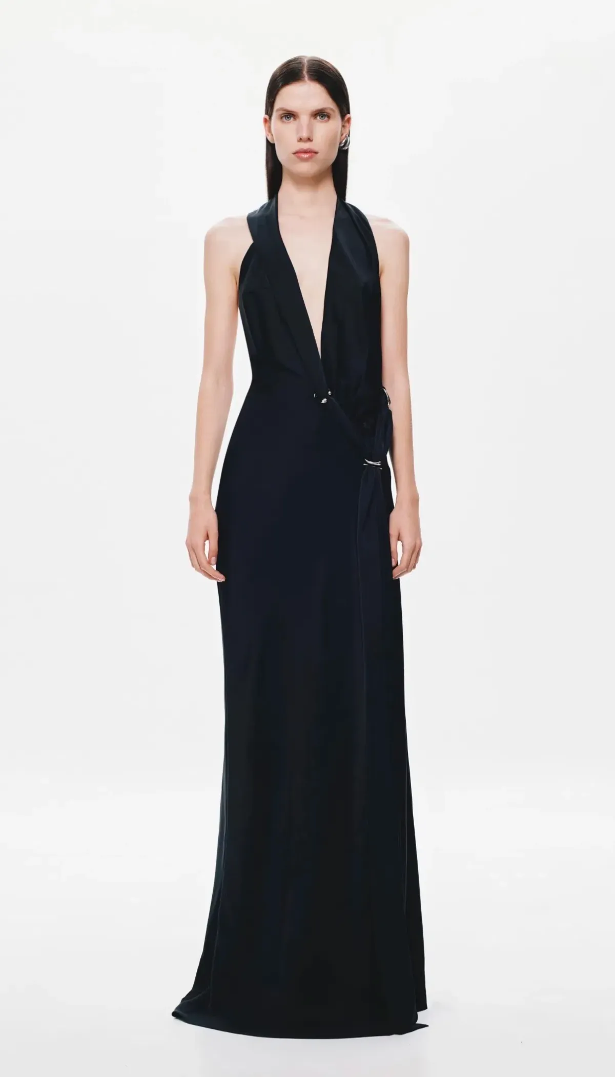 Misha / Harlow Satin Dress / Black / Size L/12 - Image 5