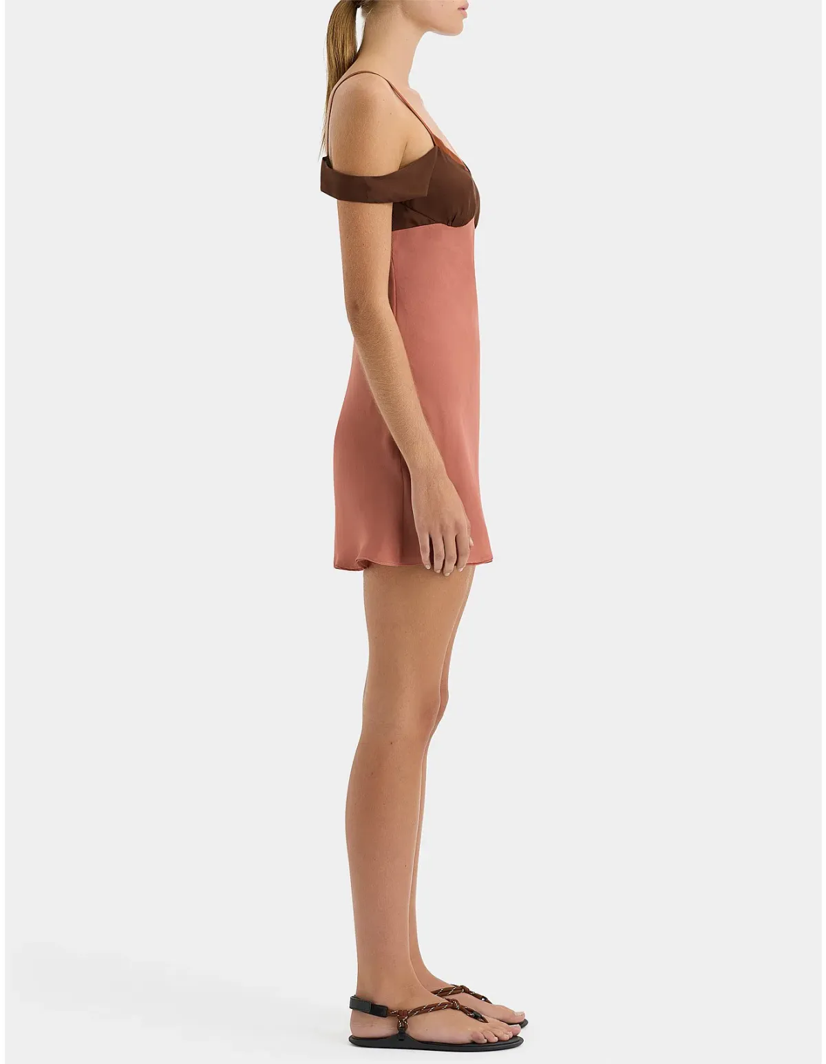 Sir the Label Halcyon Mini Dress Almond Spice - Image 2