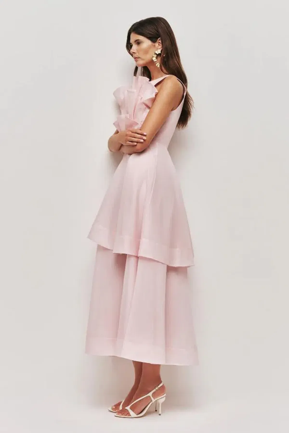 🌸 AJE Selestia Midi Dress - Size 10 AU - Ash Pink - Sleeveless Formal Outfit 🌸 - Image 1