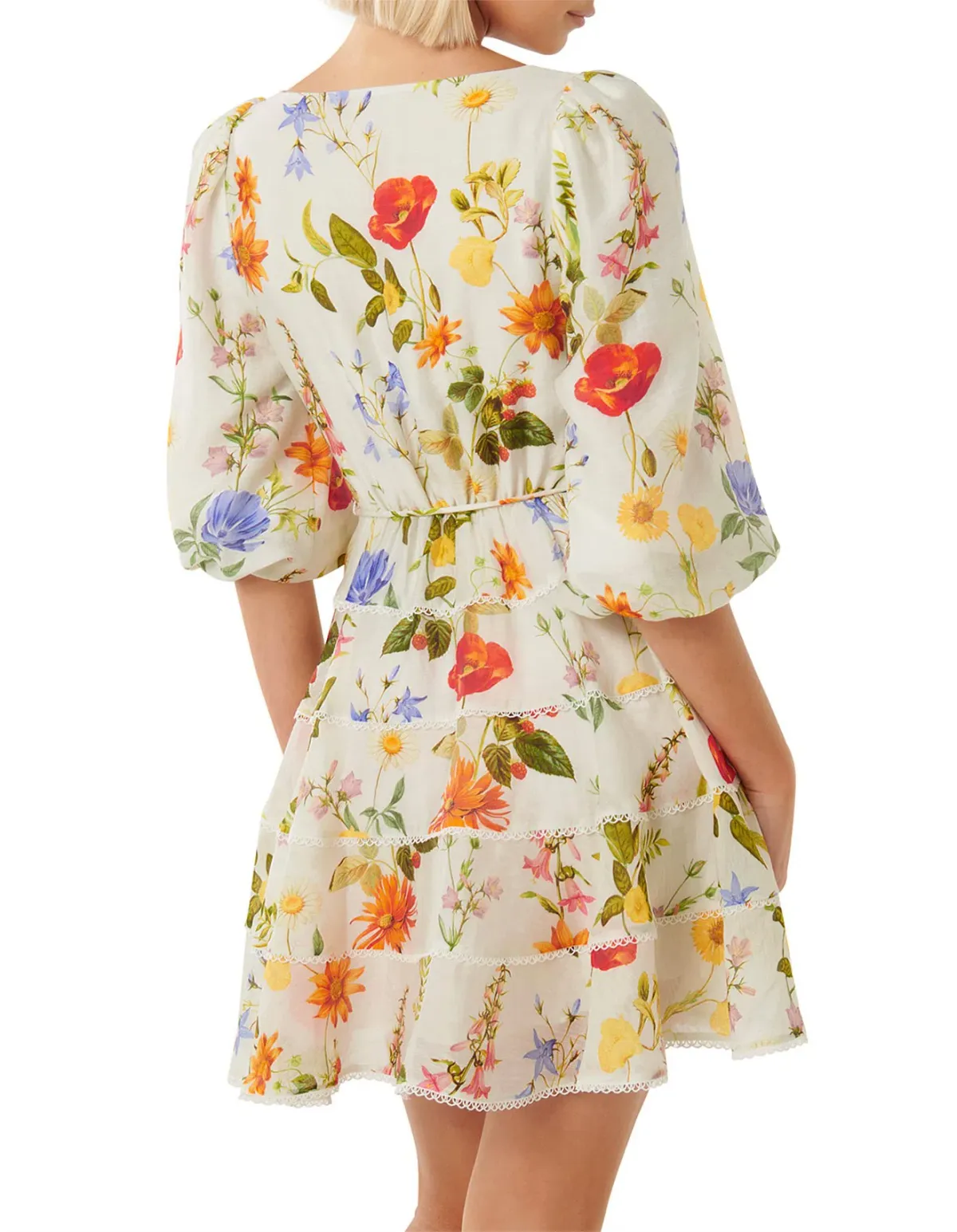 Esmie Tiered Floral Skater Dress - Image 5