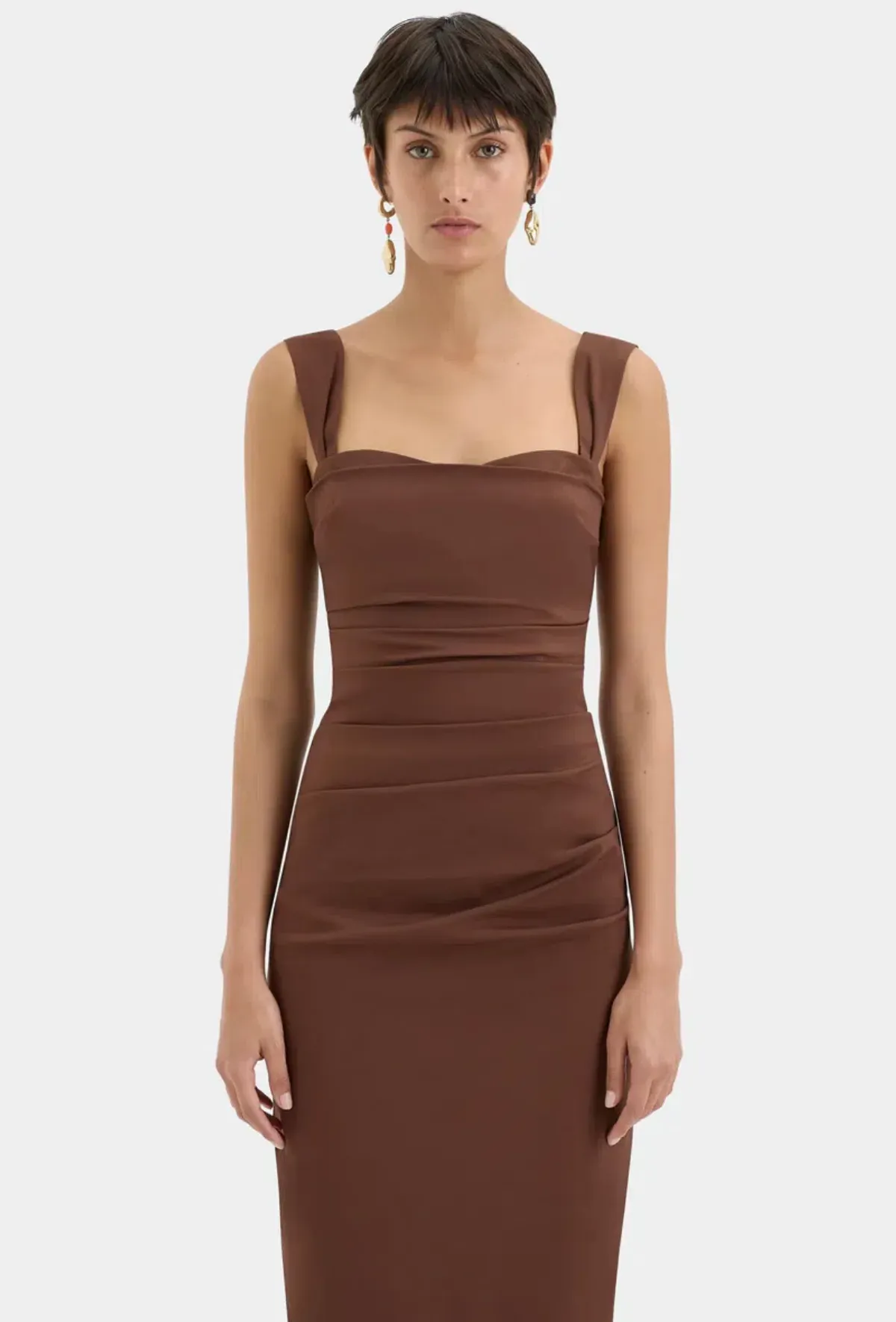 Sir Dahlia Brown Dress - Image 2