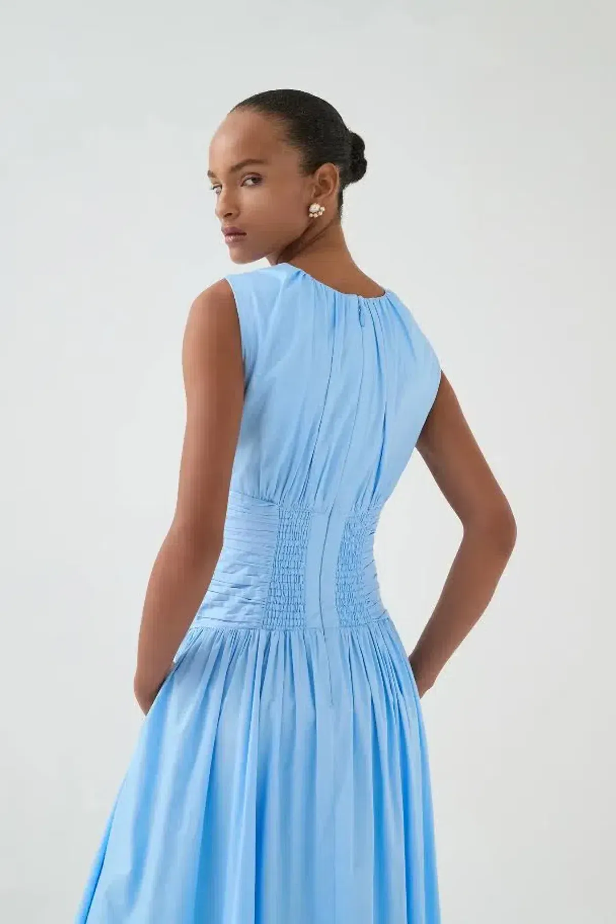 💙 NEW AJE Agatha Knot Sleeveless Midi Dress – Powder Blue – Size 14 AU 💙  - Image 10