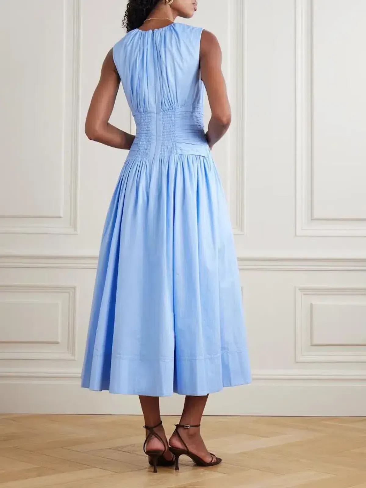 💙 NEW AJE Agatha Knot Sleeveless Midi Dress – Powder Blue – Size 14 AU 💙  - Image 6