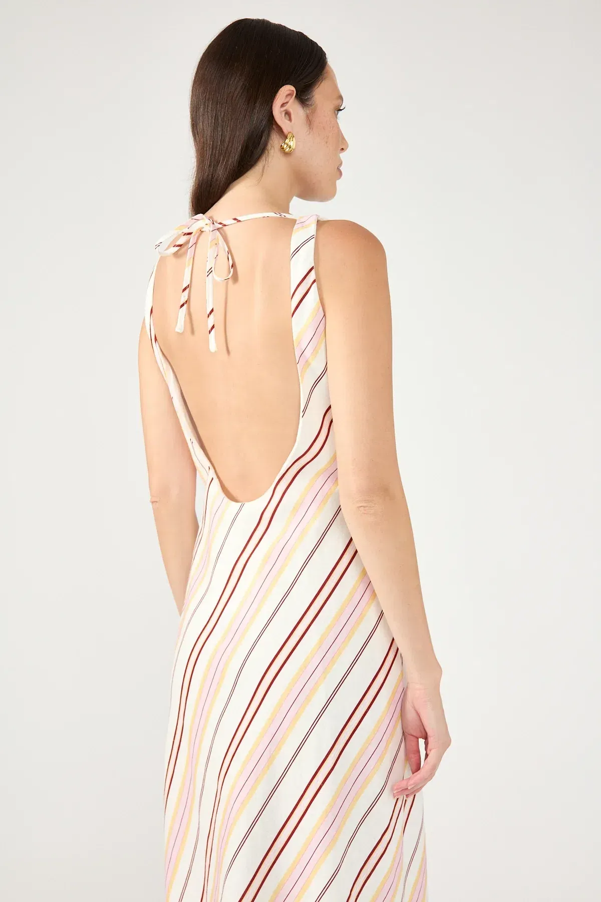 Perfect stranger Palermo Boat Neck Striped Maxi dress - Image 1