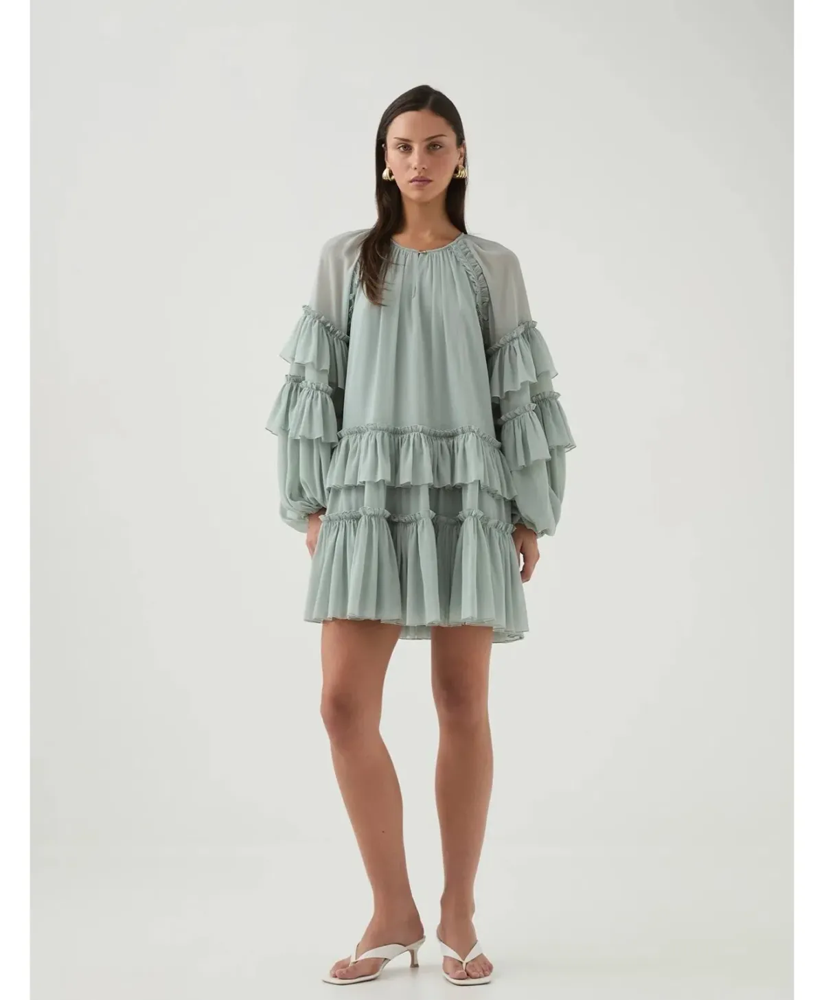 AJE MINA MINI DRESS GREEN 16 - Image 2