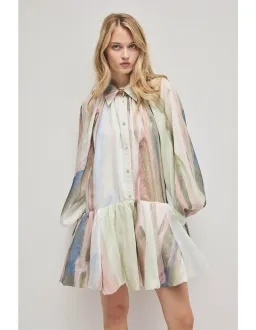 Aje Mietta Mini Dress Size 10 AU Blue Reverie for rent on The Volte - image 1