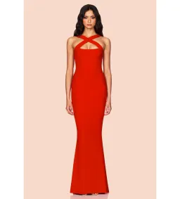 Nookie Viva 2 Way Gown in Cherry Size XS/AU6 for rent on The Volte - image 2