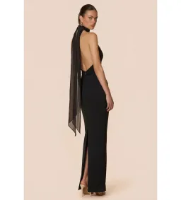 Nookie Martini Halter Gown in Black Size XS/AU6 for rent on The Volte - image 5