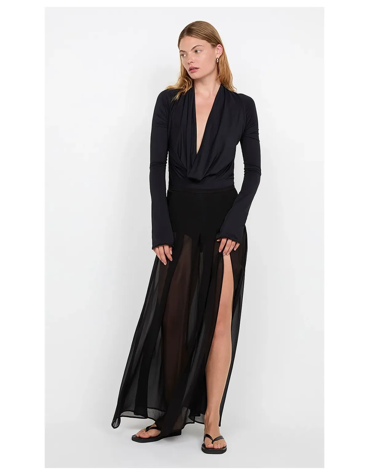 Bec + Bridge Filippa Maxi Skirt Size 10 Black - Image 1