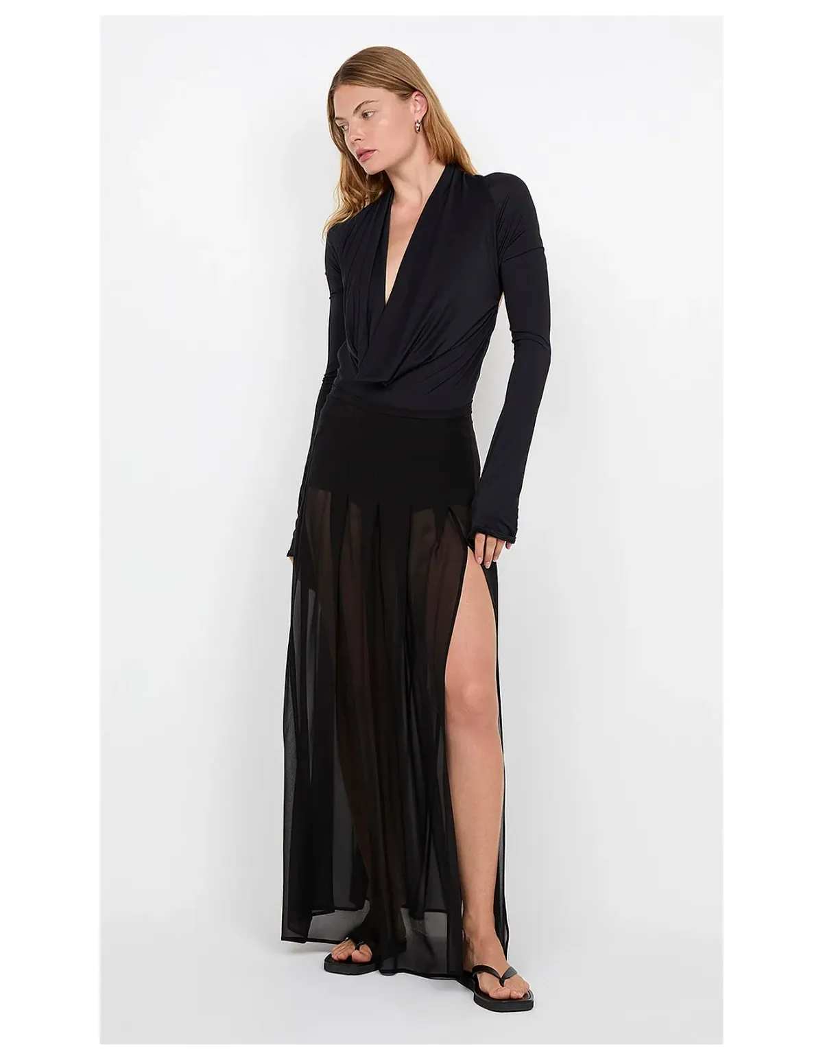 Bec + Bridge Filippa Maxi Skirt Size 10 Black - Image 5