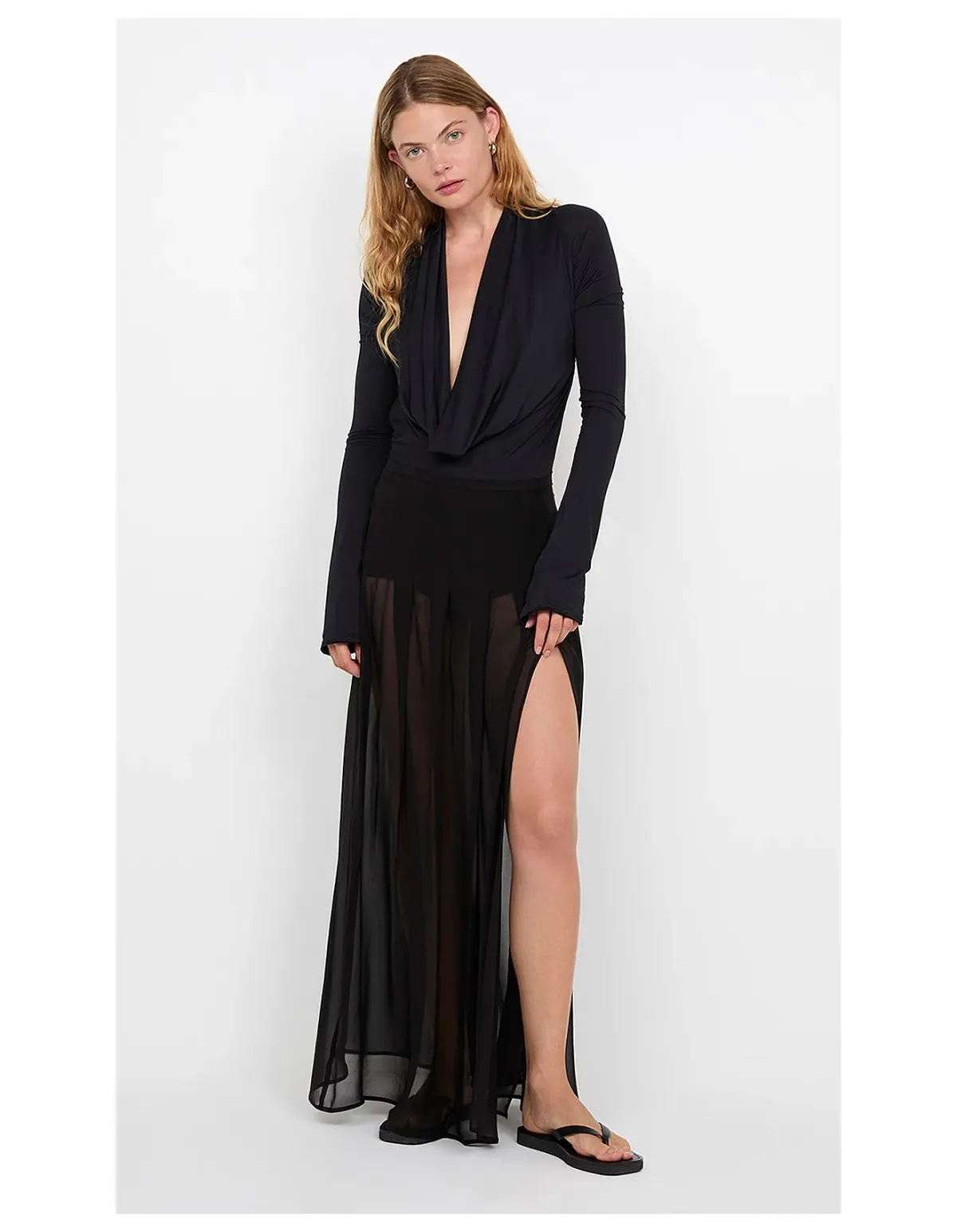 Bec + Bridge Filippa Maxi Skirt Size 10 Black - Image 2