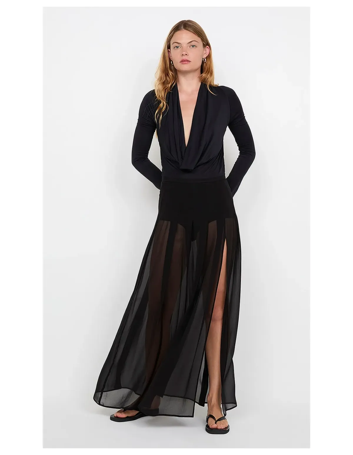 Bec + Bridge Filippa Maxi Skirt Size 10 Black - Image 3