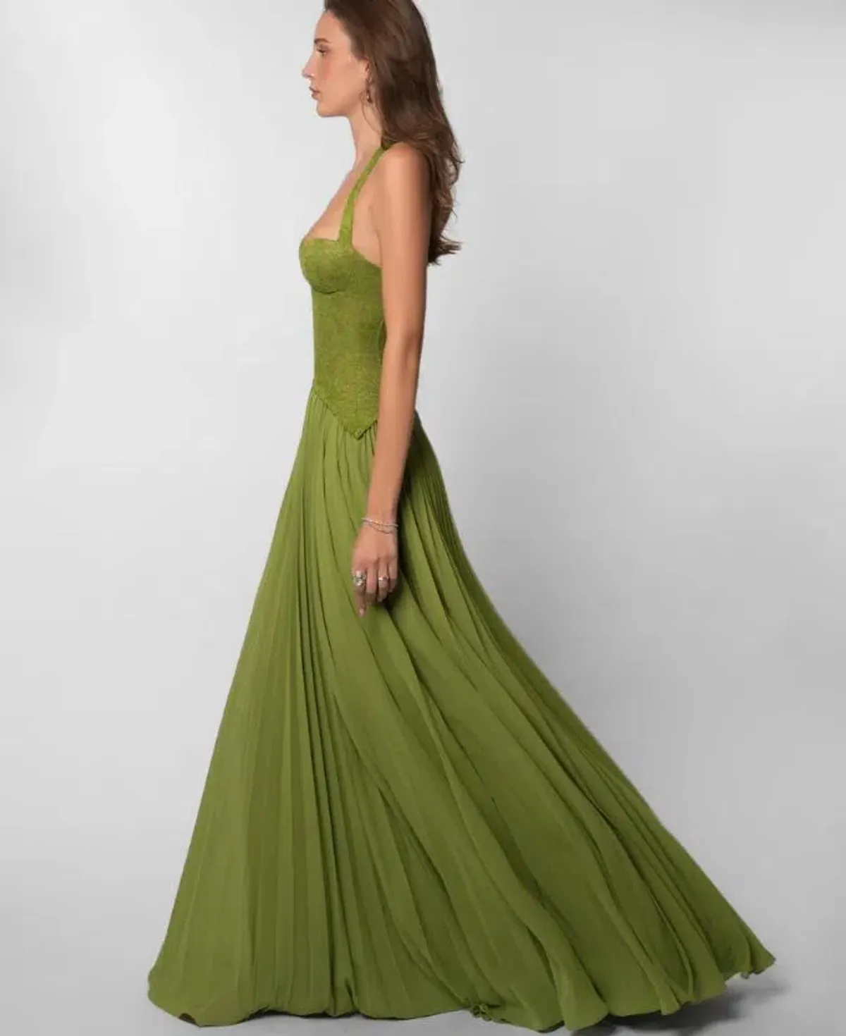Fenity Gaia Dress in Green Size S/8 - Image 2