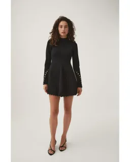 AJE BLACK HARMONY KNIT DRESS SIZE XXS for rent on The Volte - image 1