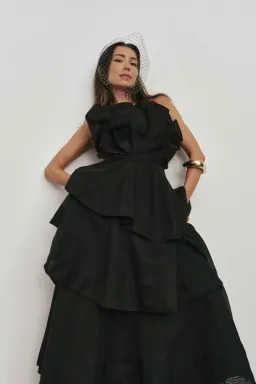 🖤 AJE Selestia Gown – Black – Size 12 AU - Formal Maxi Dress 🖤 for rent on The Volte - image 1