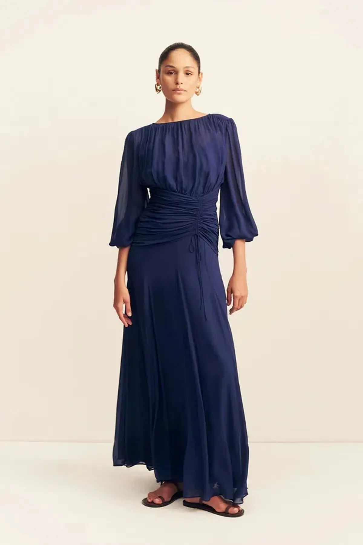 Shona Joy Romy High Neck Balloon Sleeve Maxi Dress; size 14 - Image 1