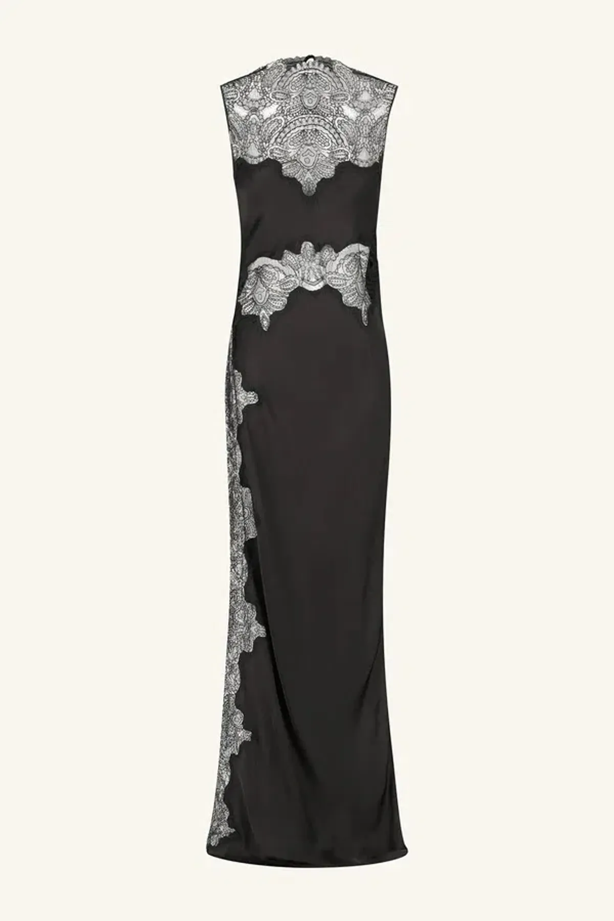 Shona Joy Jamila Lace High Neck Maxi Dress; size 8 - Image 7